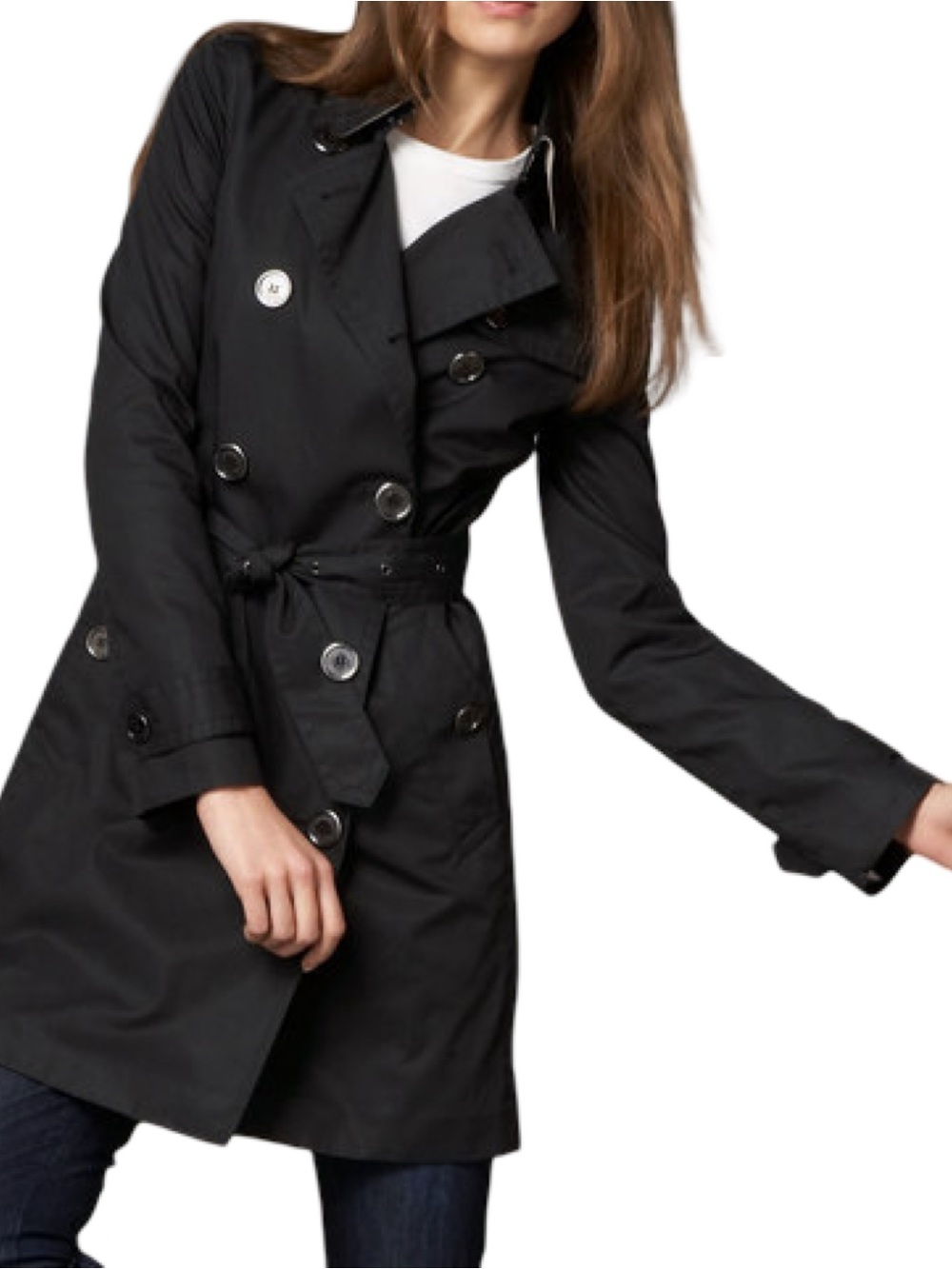 Burberry Brit Balmoral Hooded Trench Coat
